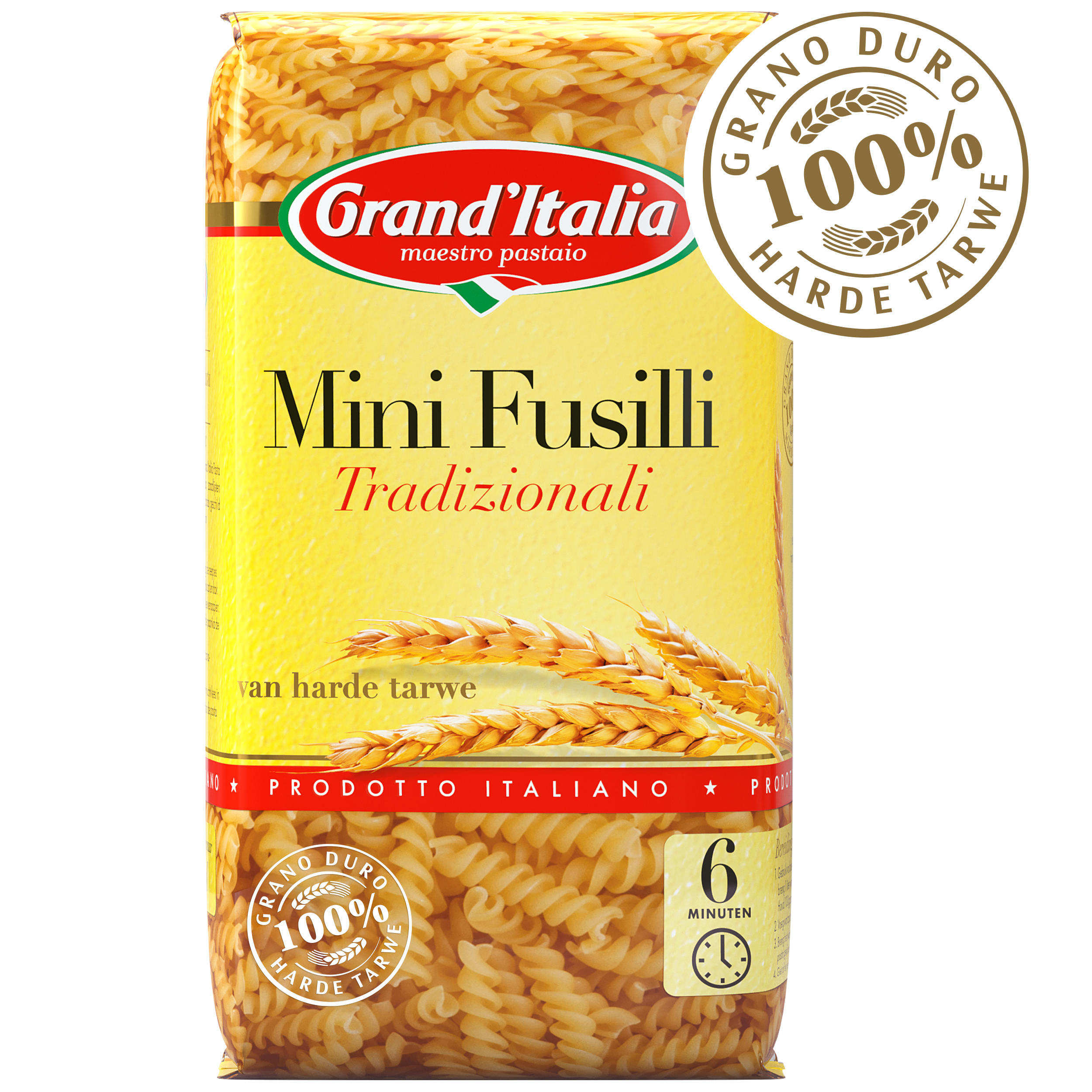 Pasta Mini Fusilli Tradizionali 350g claim Grand'Italia